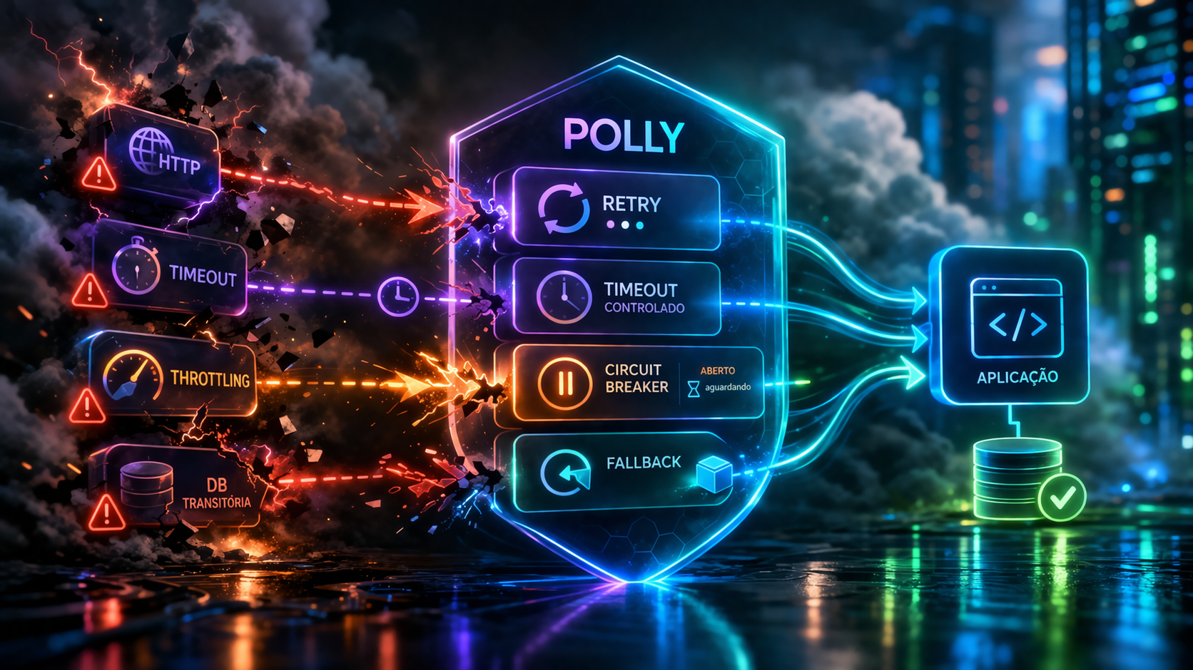 Polly: Resiliência de aplicações com controle fino de falhas